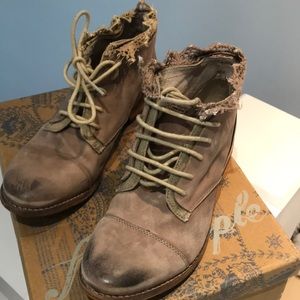 Free People boot Vaughn crochet beige 36